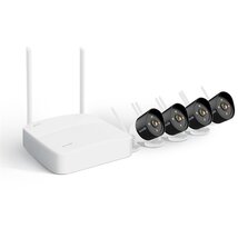 Tenda wifi csőkamera szett - K4W-3TC (4x 3MP, H265, mikr., IR30m +FullColor, SD, 1x NVR 4csat, USB, RJ45)