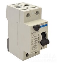 Tracon TFV2-25030 25A / 30 mA 2 pólus áram-védőkapcsoló