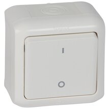 Legrand 782366 Forix 10 AX - 250 V fehér IP44 falon kívüli kétpólusú kapcsoló Legrand 782366 Forix 10 AX - 250 V fehér IP44 falon kívüli kétpólusú kapcsoló