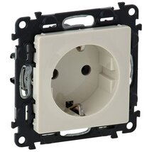 Legrand 753221 Valena Life gyermekvédelem nélkül/ rugós vezetékbekötéssel elefántcsont 2P+F csatlakozóaljzat