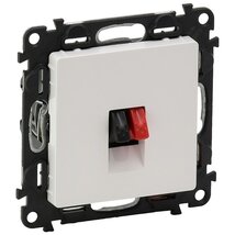Legrand 753172 Valena Life 2 kivezetéssel fehér hangszóró-csatlakozóaljzat