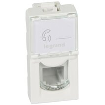 Legrand 078730 Program Mosaic 1m fehér RJ11 aljzat