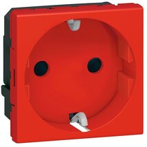 Legrand 077218 Program Mosaic gyermekvédelemmel rugós 2m piros 2P+F aljzat,