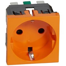 Legrand 077217 Program Mosaic gyermekvédelemmel rugós 2m narancssárga 2P+F aljzat,