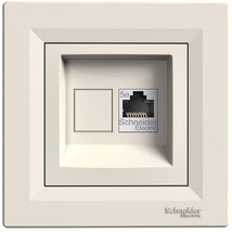Schneider EPH4300123 ASFORA bézs 1xRJ45 Cat5e UTP aljzat Schneider EPH4300123 ASFORA bézs 1xRJ45 Cat5e UTP aljzat