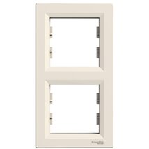 Schneider EPH5810223 ASFORA függőleges bézs kettes keret