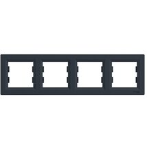 Schneider EPH5800471 ASFORA vízszintes antracit négyes keret Schneider EPH5800471 ASFORA vízszintes antracit négyes keret