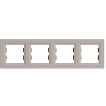 Schneider EPH5800469 ASFORA vízszintes bronz négyes keret