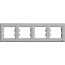 Schneider EPH5800461 ASFORA vízszintes alumínium négyes keret