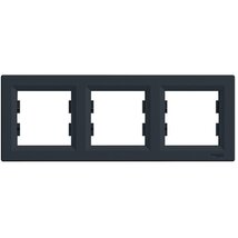 Schneider EPH5800371 ASFORA vízszintes antracit hármas keret