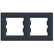 Schneider EPH5800271 ASFORA vízszintes antracit kettes keret