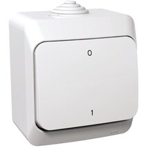 Schneider WDE000520 CEDAR PLUS IP44/fehér kétpólusú kapcsoló Schneider WDE000520 CEDAR PLUS IP44/fehér kétpólusú kapcsoló