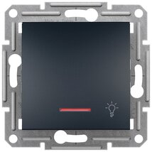 Schneider EPH1800171 ASFORA jelzőfényes/lámpajel/rugós bekötés/antracit egypólusú nyomó Schneider EPH1800171 ASFORA jelzőfényes/lámpajel/rugós bekötés/antracit egypólusú nyomó