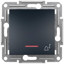 Schneider EPH1700171 ASFORA jelzőfényes/csengőjel/rugós bekötés/antracit egypólusú nyomó Schneider EPH1700171 ASFORA jelzőfényes/csengőjel/rugós bekötés/antracit egypólusú nyomó