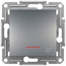 Schneider EPH1700162 ASFORA jelzőfényes/csengőjel/rugós bekötés/acél egypólusú nyomó Schneider EPH1700162 ASFORA jelzőfényes/csengőjel/rugós bekötés/acél egypólusú nyomó