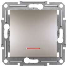 Schneider EPH1600169 ASFORA jelzőfényes/rugós bekötés/bronz egypólusú nyomó Schneider EPH1600169 ASFORA jelzőfényes/rugós bekötés/bronz egypólusú nyomó