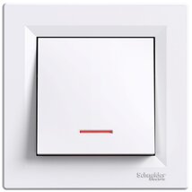 Schneider EPH1600121 ASFORA jelzőfényes/rugós bekötés/fehér egypólusú nyomó Schneider EPH1600121 ASFORA jelzőfényes/rugós bekötés/fehér egypólusú nyomó