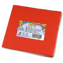 Színes papírszalvéta 3 rétegű 20 db piros