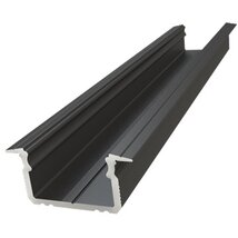 GLA-GLAU AL12-GLG2-LB-2020 süllyesztett fekete LED profil GLA-GLAU AL12-GLG2-LB-2020 süllyesztett fekete LED profil