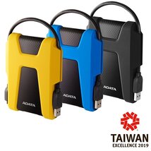 ADATA 2.5" HDD USB 3.1 2TB HD680 ütésálló, Fekete