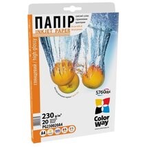 COLORWAY Fotópapír, magasfényű (high glossy), 230 g/m2, A4, 20 lap COLORWAY Fotópapír, magasfényű (high glossy), 230 g/m2, A4, 20 lap