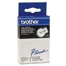 Brother szalag TC201 P-Touch, 12mm fehér alapon fekete