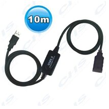 WIRETEK kábel USB Hosszabbító A-A, 10m, Male/Female, Aktív