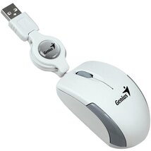 Genius MicroTraveler v2 USB fehér notebook egér