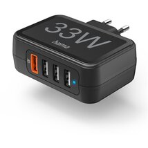 Hama 201629 FIC E3 USB 4X (1XQC3.0, 3XUSB-A) 33W hálózati töltő Hama 201629 FIC E3 USB 4X (1XQC3.0, 3XUSB-A) 33W hálózati töltő