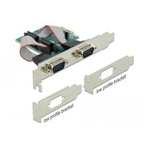 DELOCK PCI-E Bővítőkártya 2x Soros RS-232 port