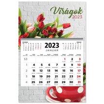 Kalendart 2023-as T081 1 tömb virágok mintás speditőrnaptár Kalendart 2023-as T081 1 tömb virágok mintás speditőrnaptár