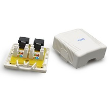 Gembird NCAC-2U6-01 CAT6 UTP 2-port surface mount box
