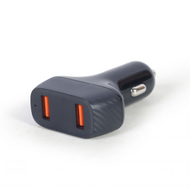 Gembird TA-U2QC3-CAR-01 2port USB Car Fast Charger QC3.0 36W Black Gembird TA-U2QC3-CAR-01 2port USB Car Fast Charger QC3.0 36W Black