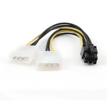 Gembird CC-PSU-6 Internal power adapter cable for PCI-Express 6 pin to Molex x 2 pcs