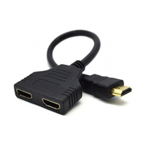 Gembird HDMI Dual port Passive Cable adapter Black Gembird HDMI Dual port Passive Cable adapter Black