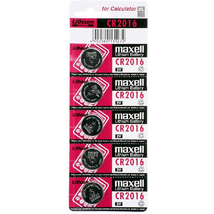 Maxell CR2016 Lítium Gombelem 5db/csomag