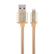 Gembird CCB-mUSB2B-AMLM-6-G USB2.0 - Lightning cable 1,8m Gold