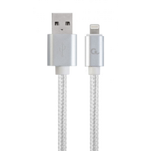 Gembird CCB-mUSB2B-AMLM-6-S USB2.0 - Lightning cable 1,8m Silver Gembird CCB-mUSB2B-AMLM-6-S USB2.0 - Lightning cable 1,8m Silver
