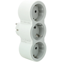 Legrand 694518 hármas 16A fehér-szürke 2P+F elosztó biztonsági zsaluval