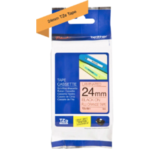Brother TZe-B51 fluoreszkáló laminált P-touch szalag (24mm) Black on Orange - 5m Brother TZe-B51 fluoreszkáló laminált P-touch szalag (24mm) Black on Orange - 5m