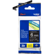 Brother TZe-315 laminált P-touch szalag (6mm) White on Black - 8m Brother TZe-315 laminált P-touch szalag (6mm) White on Black - 8m
