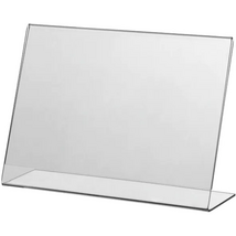 A5 "L" 2mm víztiszta akril laptartó