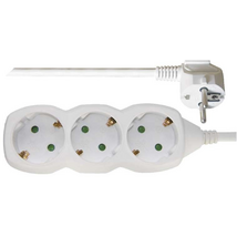 Emos P0323R 3 aljzat 3méter 1,5mm2 fehér hosszabbító Emos P0323R 3 aljzat 3méter 1,5mm2 fehér hosszabbító