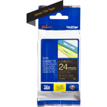 Brother TZE-354 laminált nyomtatószalag (24mm) Gold on Black - 8m Brother TZE-354 laminált nyomtatószalag (24mm) Gold on Black - 8m