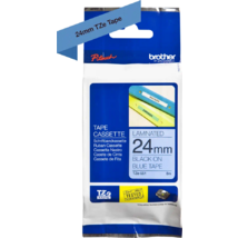 Brother TZE-551 laminált P-touch szalag (24mm) Black on Blue - 8m Brother TZE-551 laminált P-touch szalag (24mm) Black on Blue - 8m