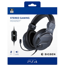 BigBen Stereo Gaming V3 titánszürke PS4/PC headset
