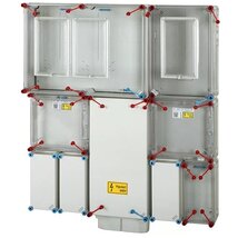 Hensel HB333KF-U 1xM80+1xV32+1xH63A földkábeles 1-szintes 3-mérőhely 3M 1/3F mérőszekrény Hensel HB333KF-U 1xM80+1xV32+1xH63A földkábeles 1-szintes 3-mérőhely 3M 1/3F mérőszekrény