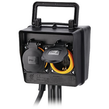 Hama 137273 dupla, földelt, időzítős kerti konnektor