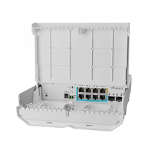 MIKROTIK Switch netPower Lite 7R, 8x1000Mbps + 2x10Gbps SFP+, kültéri - CSS610-1GI-7R-2S+OUT