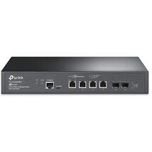 TP-LINK Switch 4x10Gbps(POE++) + 2x10Gbps SFP+ 1xkonzol port, Menedzselhető Rackes, TL-SX3206HPP